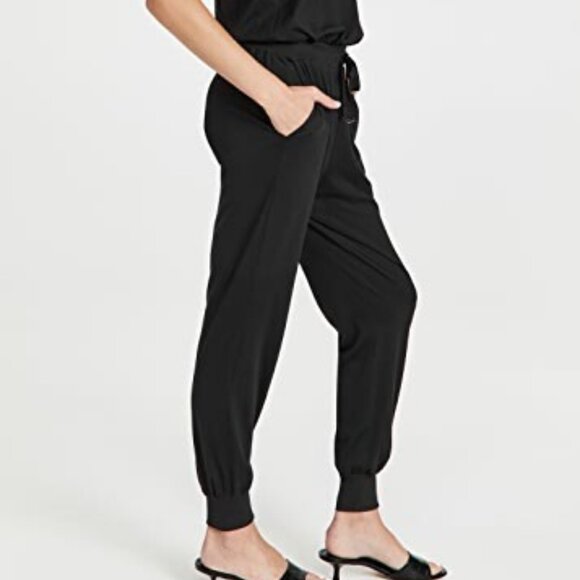 CAMI NYC Estella Jersey Jumpsuit black woman's size Small - Picture 11 of 11